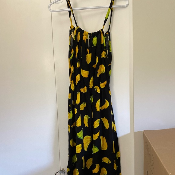 NEW MAXI SUNDRESS CUTE BANANA PRINT - Picture 2 of 3